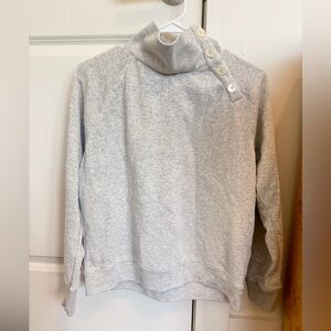 JCREW Gray Button-Neck Women’s Sweater